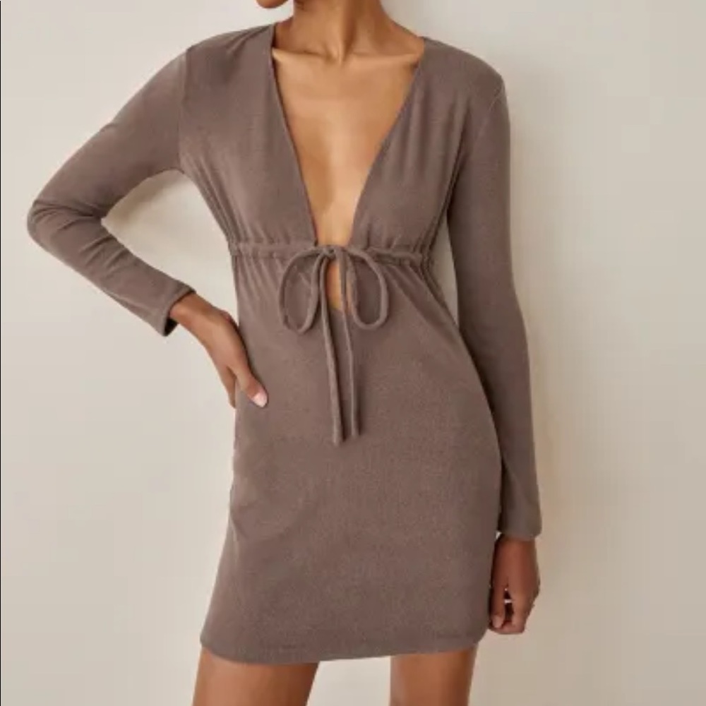 NWT Reformation Karah Burnt Umber Dress